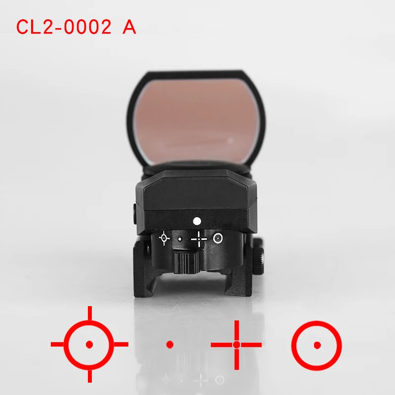 Toy Tactical Red Dot 4 Reticle Red Dot Sight Optical Reflex Sight for Outdoor Game  2-0002