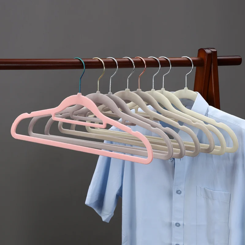 Direct Selling Non Slip 60 Pack Rose Gold Bulk Clothes Hangers Velvet