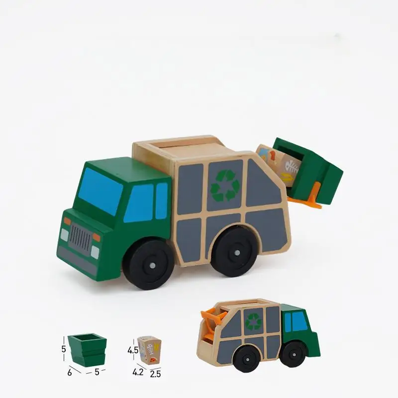 Versatile Detachable Wooden Building Block Vehicle Model Children's Transport Engineering Truck Simulation Woodcrafts