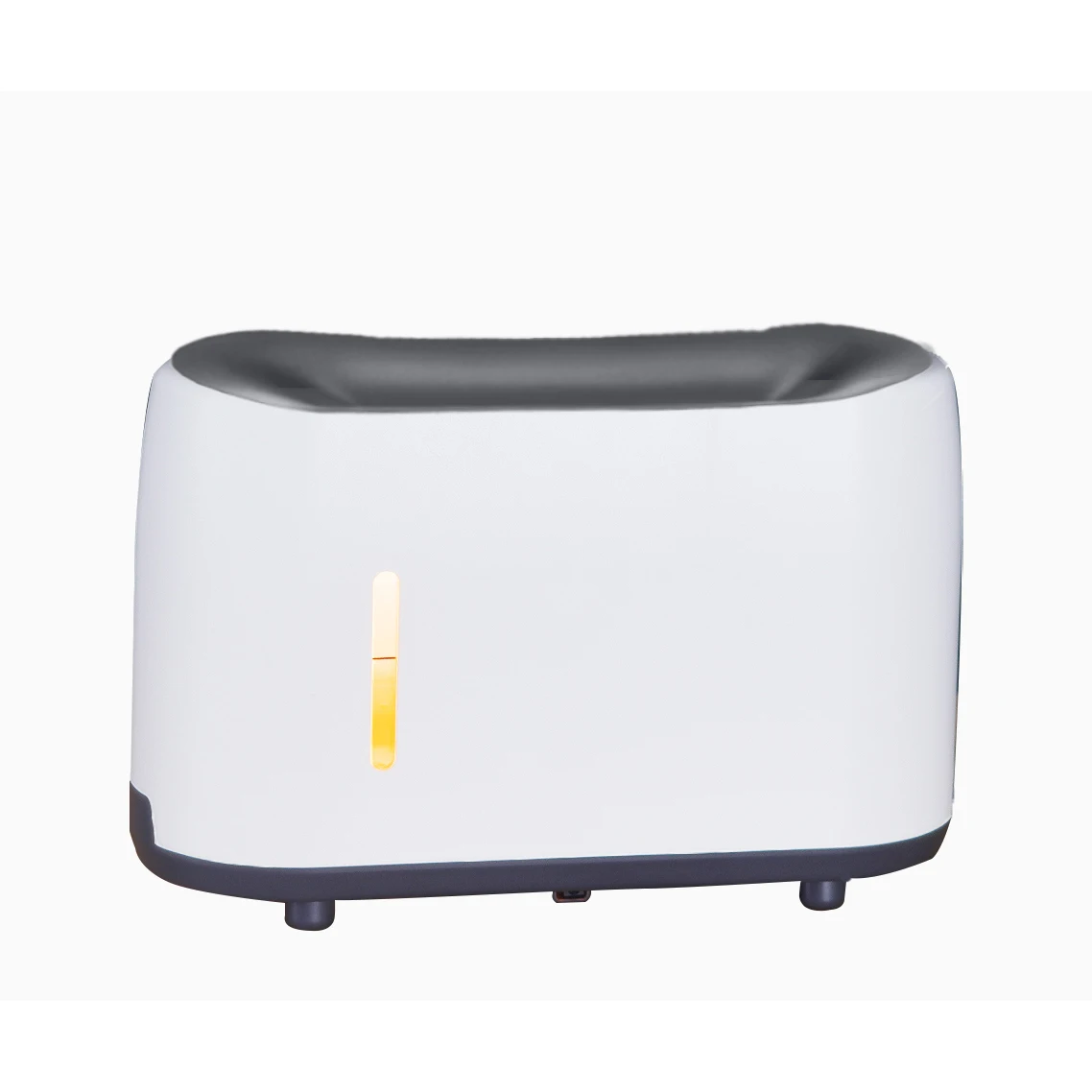 Flame Aroma Diffuser with Fire Effect LED Light 200mL Cool Mist USB Humidifier Essential Oil Diffuser
