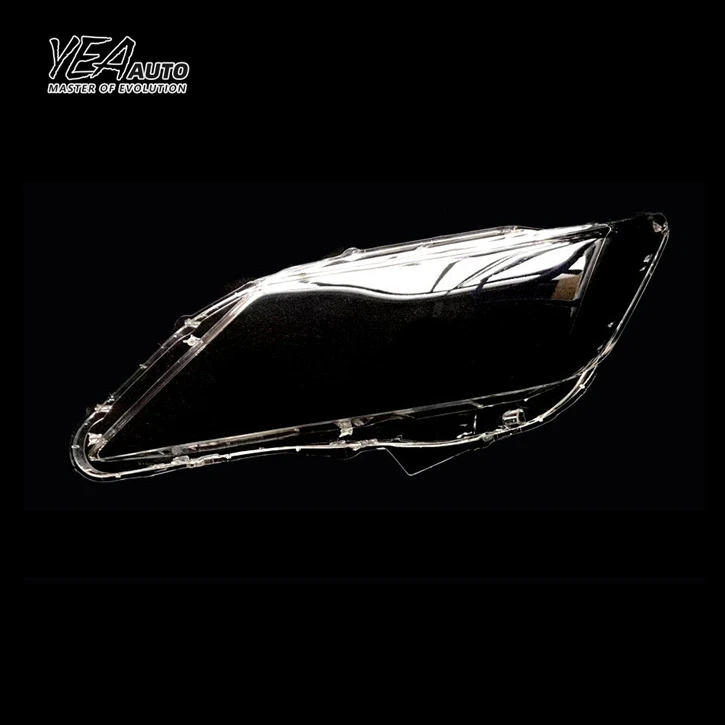 product yea auto car headlight cover lens glass for toyota camry 7th lens cover 2012 2013 2014 pc lampshade clear shell-30