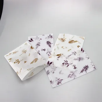printed wax paper candy wrap green and white wrapping paper with customized printing