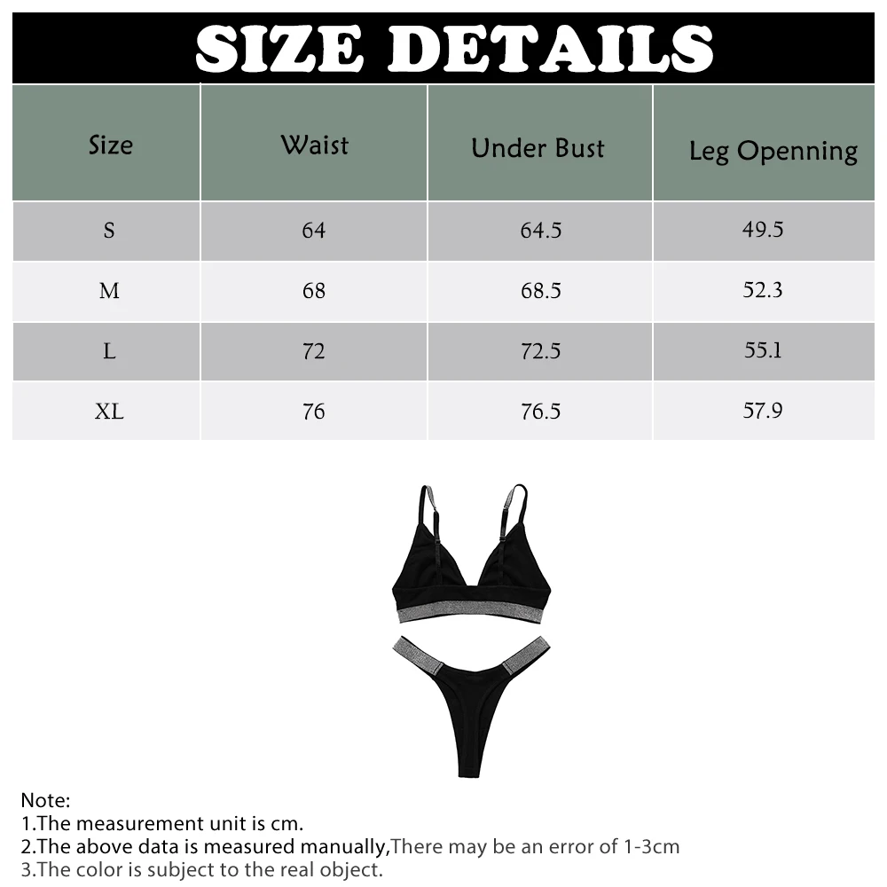 Sporty Women Attractive Sexy Bra Brief Set High Elastic Deep V Bra T ...