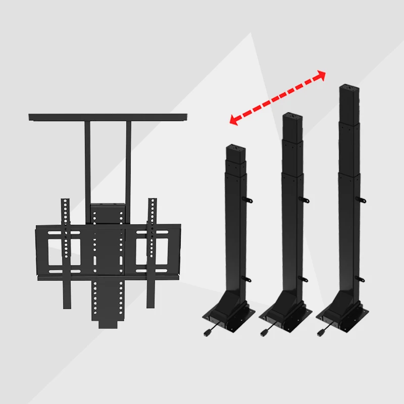 Motorized Remote Control Drop Down TV Lift Automatic System Electric Under Bed TV Lift Stands for 32-70"