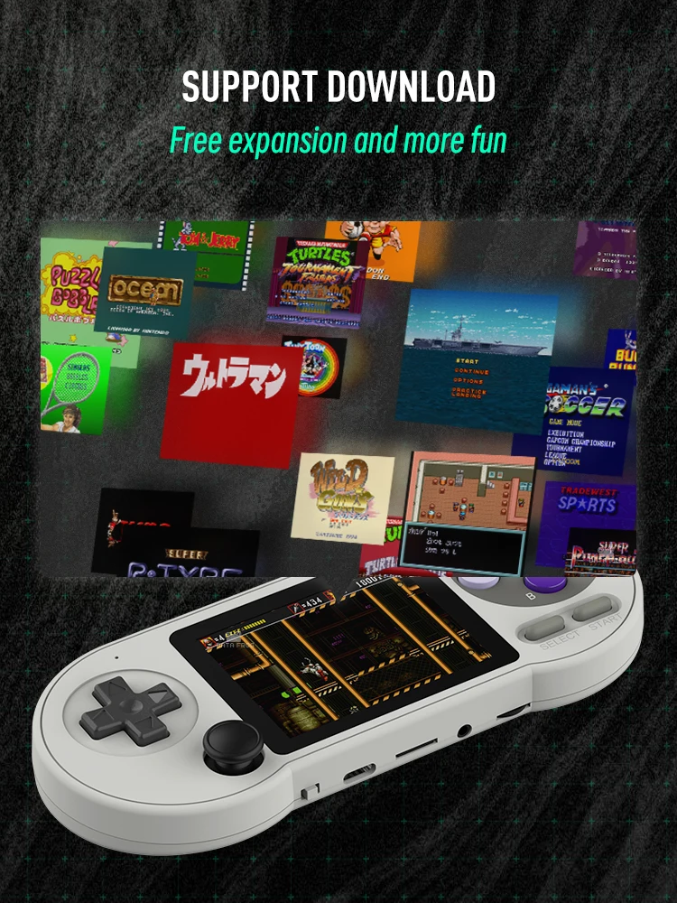 Data Frog Sf2000 3 Inch Ips Mini Portable Game Console Built-in 6000 ...