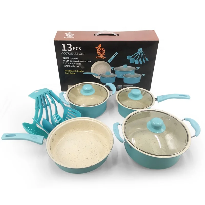 13pcs/set Kitchen Cookware Set In Gift Box For Cooking, Including