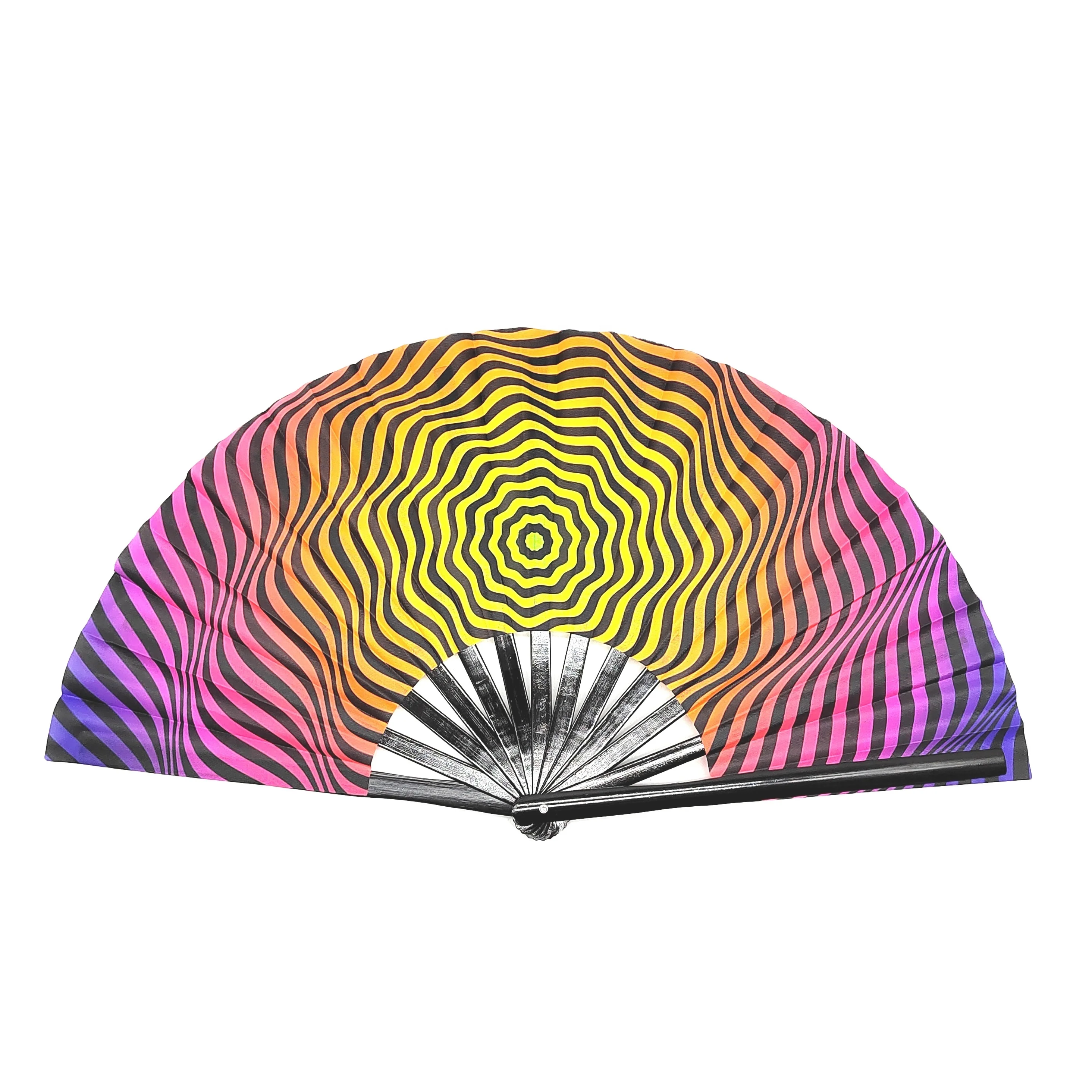 Bsbh Wholesale Custom Printed Bulk Hand Fans 33cm Large Uv Reflective