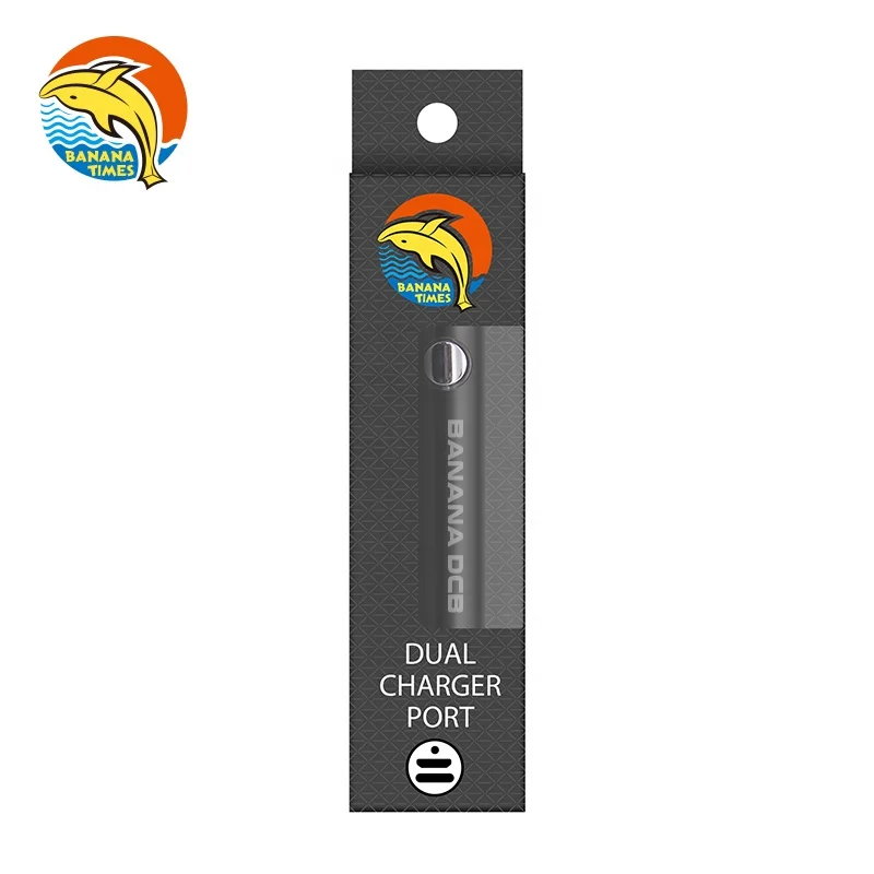 BANANATIMES dual USB cbd vape battery DCB packaging 4.2V variable voltage cartridge battery 510