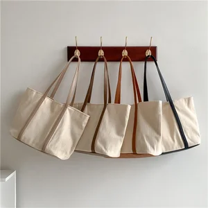 New Design Casual Girl Fashion Shoulder Bag Large Capacity Shopping Tote Canvas Bags Totebags