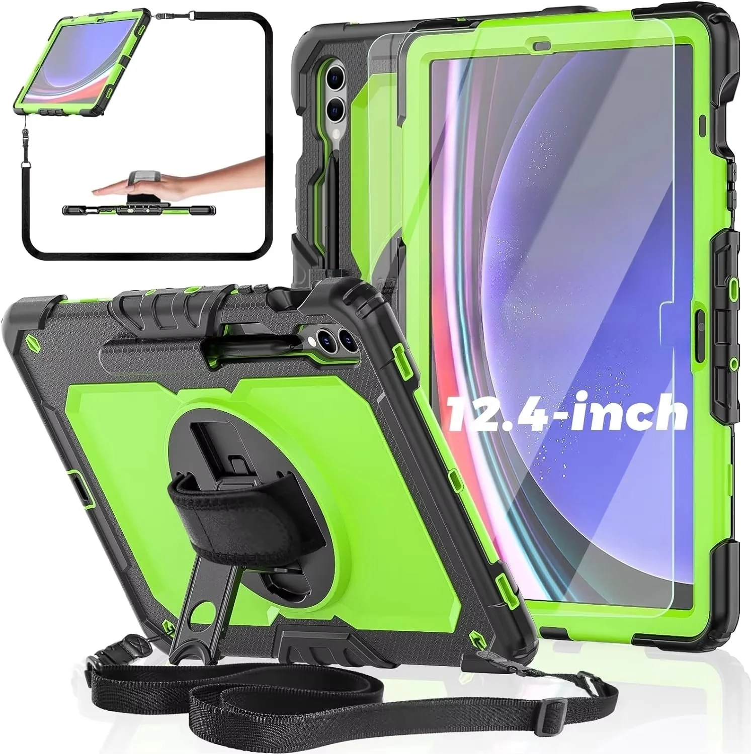 Tablet Case For Samsung S9 Plus 12.4 Inch Shockproof Colorful Pc Customized Ipad With Screen Protector Myc6242 Laudtec