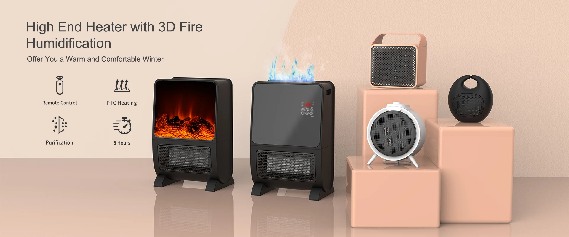 Remote Controlled Heater, Waterproof, 1500W - detail 2