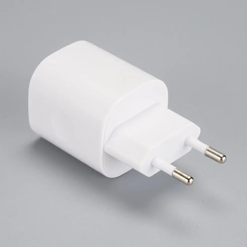 EU/Europe Plug 1 USB-A White Square Travel/Wall charger 110V-230V 1034