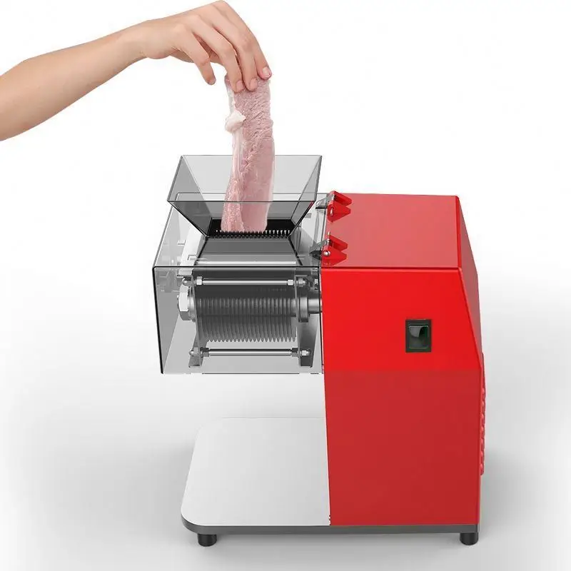 TEBAK Portable Meat Slicer Fresh Meat Slicer Desktop Commercial Cutting Slicing Meat