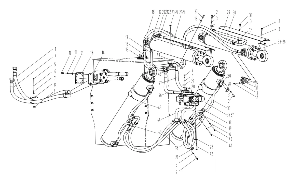 Xgma Xg951 Xg951h Wheel Loader Parts Distribution Valve 12c0025/12c0058/12c0040 Buy Wheel