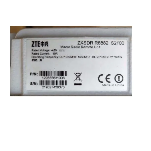 ZTE ZXSDR RRU R8882 S2100 B - 2100mhz Fiber Optic Transceivers