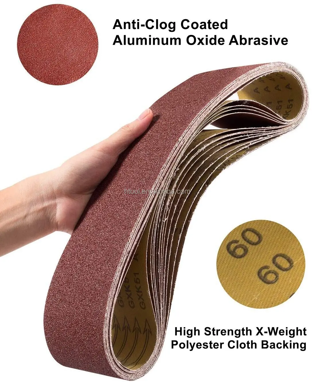 High Quality Abrasive Soft Cloth Backing Belt Sander Grit 400 Fine