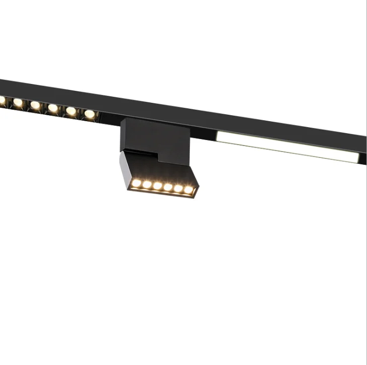 Черная Магнитная направляющая, магнитная направляющая, магнитная направляющая Стелла, магнитная трековая система, магнитная трековая направляющая, прожектор с подвеской