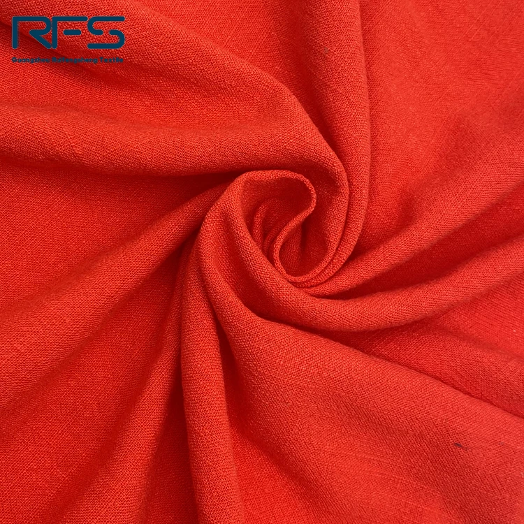 Wholesale Linen Fabric Soft Cotton Linen Blend Fabric Viscose Linen