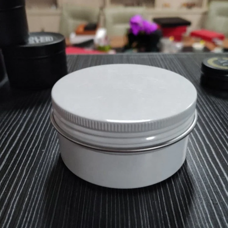 Empty Body Scrub Beard Wax Lip Balm Cream Container 10g 15g 20g 30g 50g 60g 80g 100g 150g Gold Black White Screw Aluminum Jar
