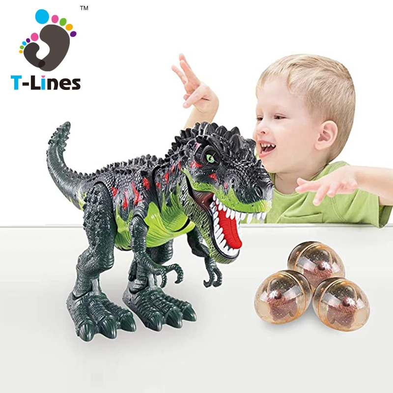 
Электронные ходячие игрушки на батарейках, динозавры, Электрический динозавр, реалистичный умный распылитель, дышащая игрушка для детей 