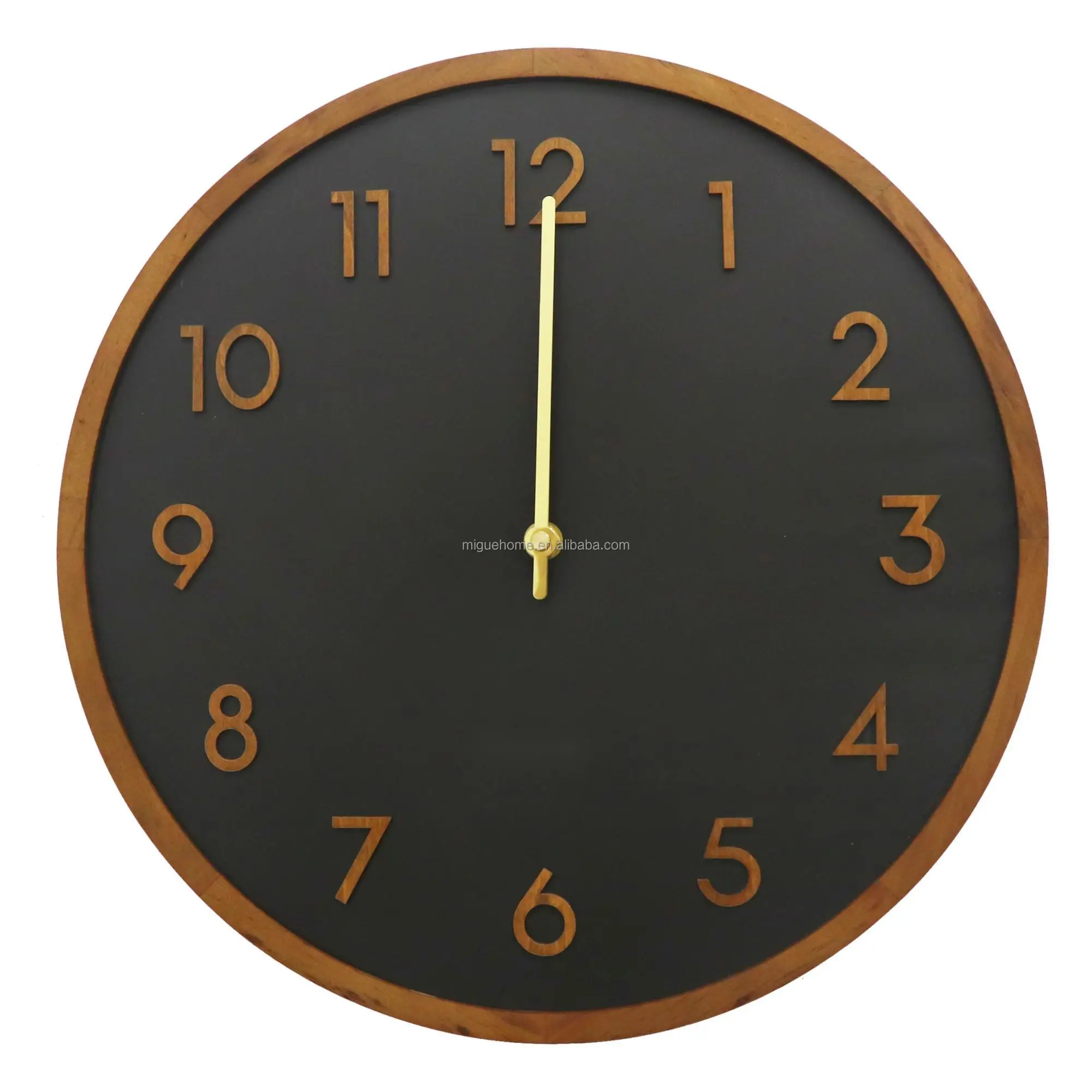 12inch 30cm Home Decoration Natural Wooden Wall Clock Buy Modern Wall