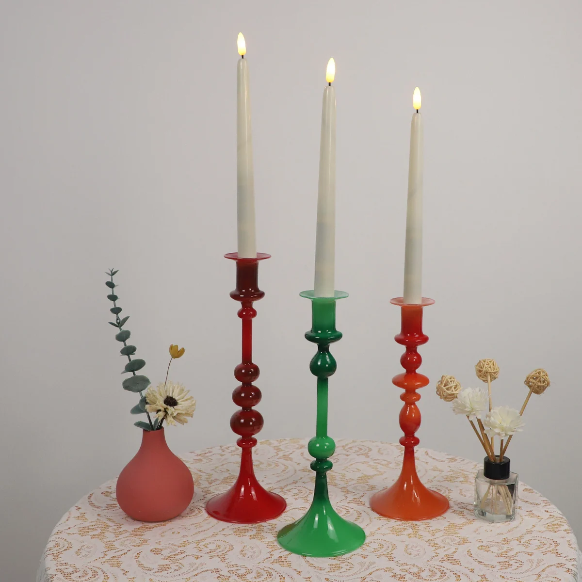 spiritual candles wholesale glass candle holders with glass decoration clear glass candlestick holders tealight candle stand