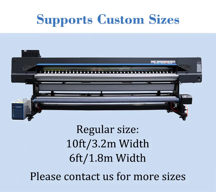 Custom Roll-to-roll Uv Precision Inkjet hd I3200 Big Printer Digital Carpet Printing Machine for Banners