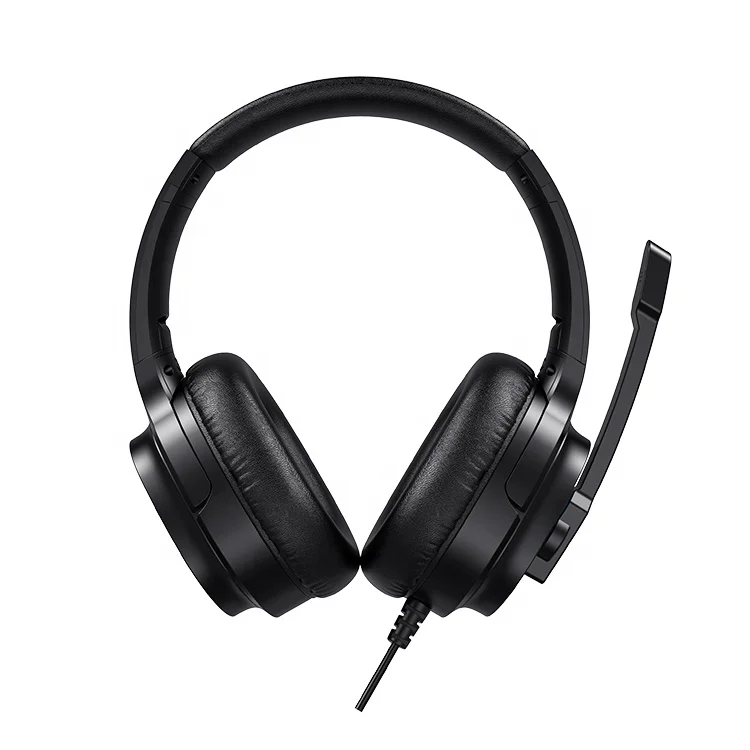 H213U Havit Quality Custom Logo Led Wier Head Phones Stereo Office Bass Wire on Ear Headset Headphones Usbheadset