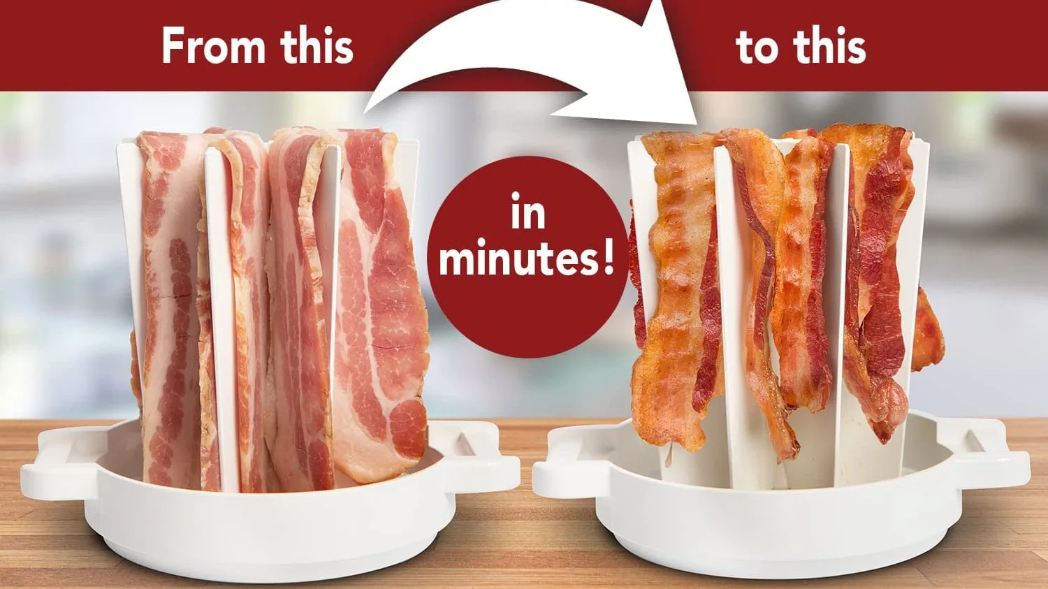 Microwave Bacon Cooker Can Hanger Shelf Rack High Temperature