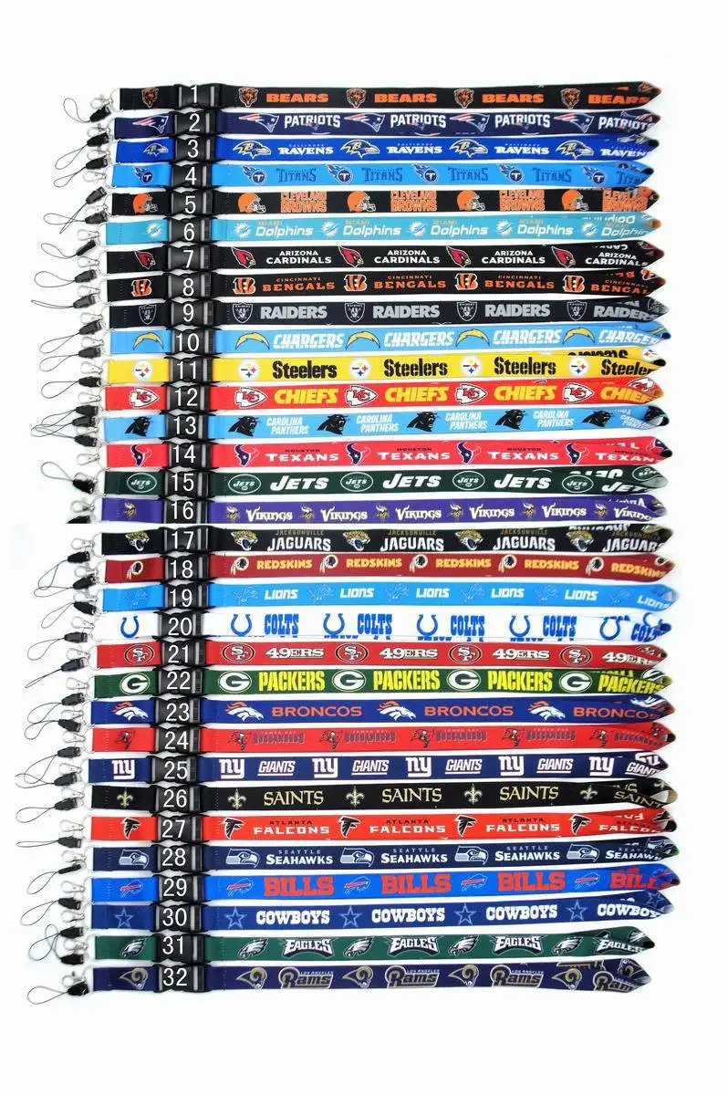 Wholesale Wholesale Manufacturer Direct Sells 32 Team NFL Polyester  Lanyards From m.