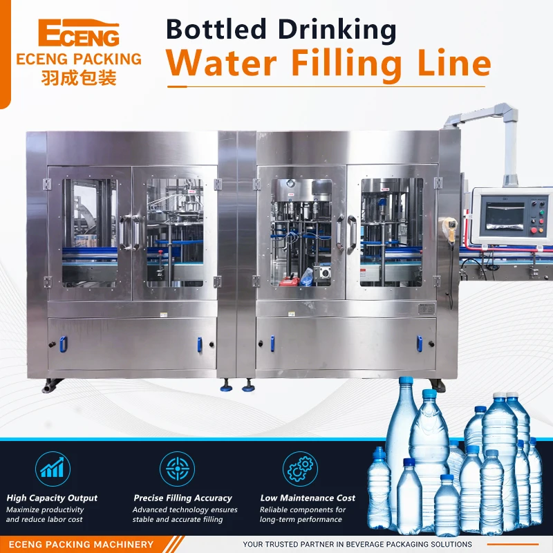 Automatic 12-12-5 Bottled Water Filling Machine for Small Water Plant