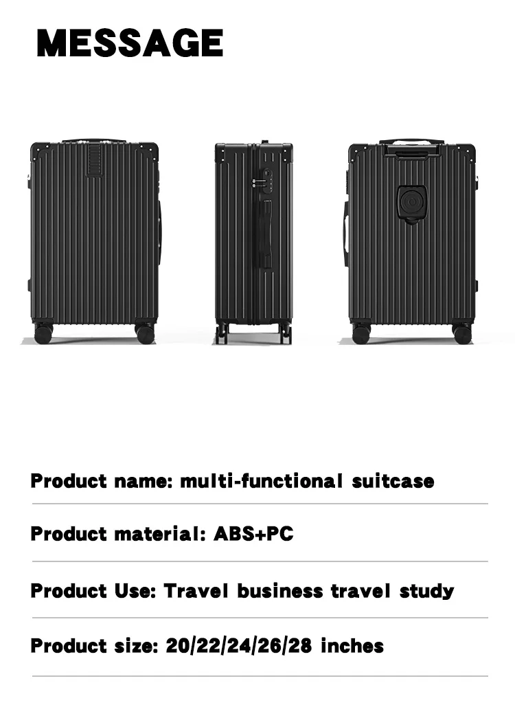 Personalized Design Hardshell Business Trolley Bag Ultra Matte Finish