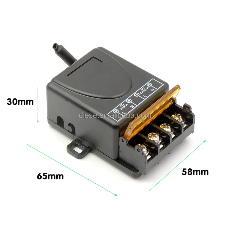1 CH 220V Receiver Switch Module + 433mhz RF Remote Control Kit