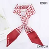 X901 ผ้าไหมจำลอง d word vermilion