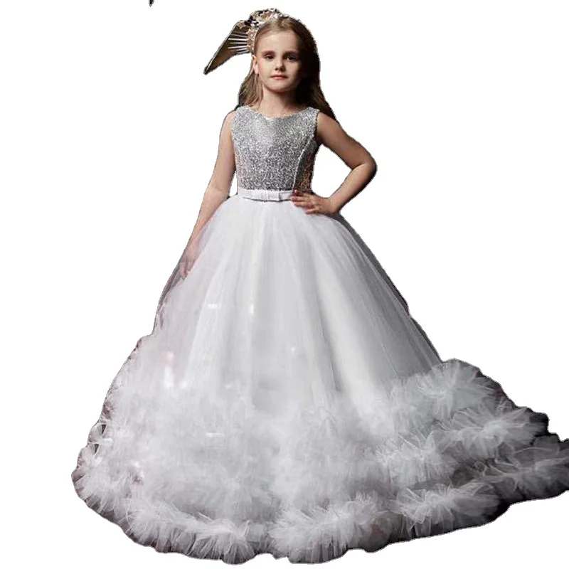 Alibaba.com: Yalindars GZ-117051 Princess Party Dress, Ball Gown with  sequins and bow decoration, suitable for flower girls and formal events :  Connect with reliable suppliers.