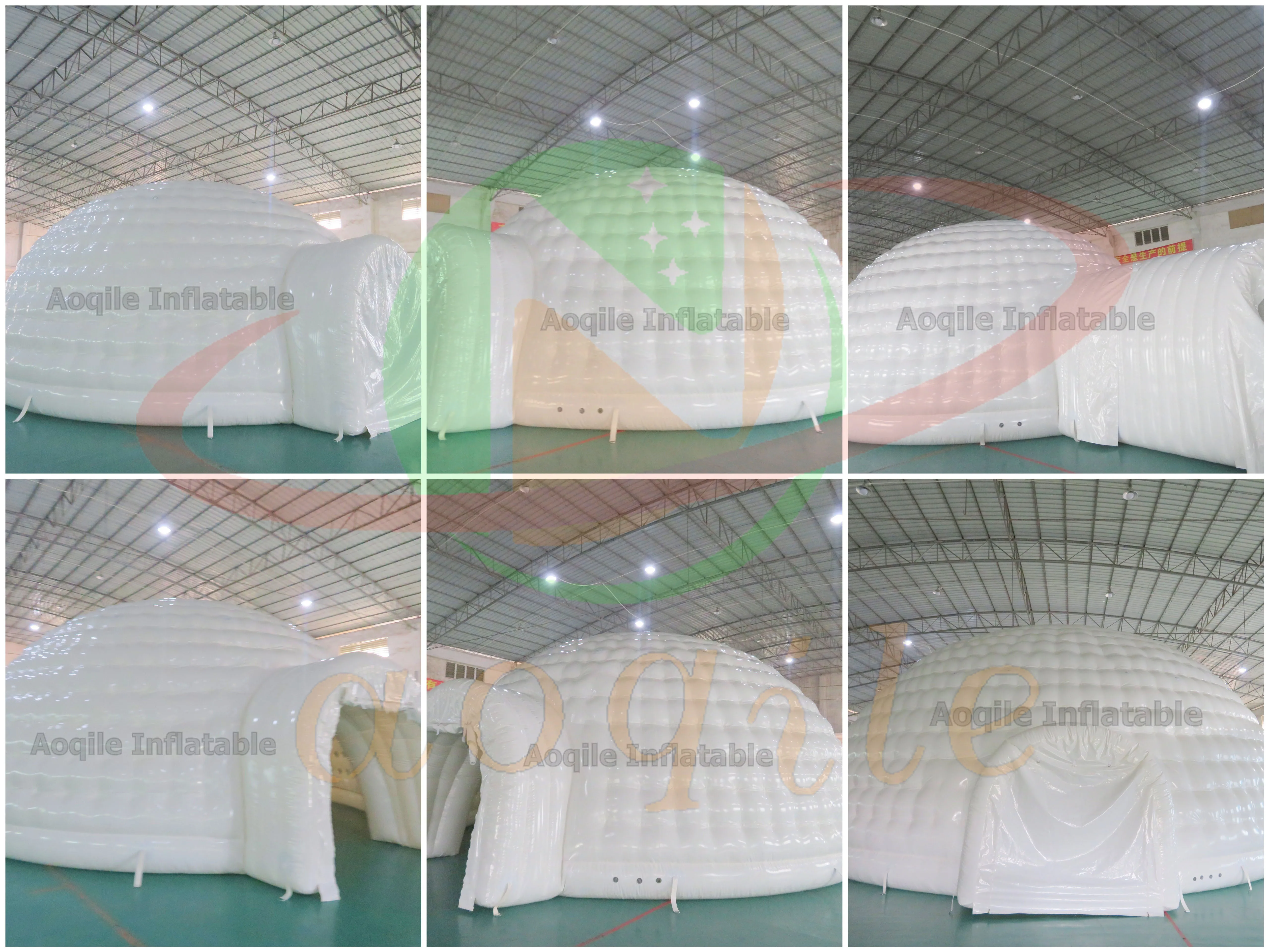 Carpa inflable blanca tipo bóveda iglú, estructura de tienda inflable para fiestas, alquiler de edificios tipo cúpula inflables/tienda tipo cúpula