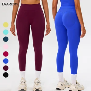 Evaricky Womens Sports Clothing Scrunch Butt Workout Legging High Waist Gym Fitness Pants Seamless Yoga Leggings for Women