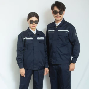 Men's Hi-Vis Construction Workwear Jacket Overalls Industrial Safety Reflective Shirt in Assorted Colors Anti-Static Feature