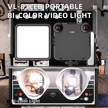 VL-81LED Video Light Softbox Portable Camera/Photo Light + 3200K-5600K Bi-Color 3000mAh Rechargeable Battery Dimmable for detail image