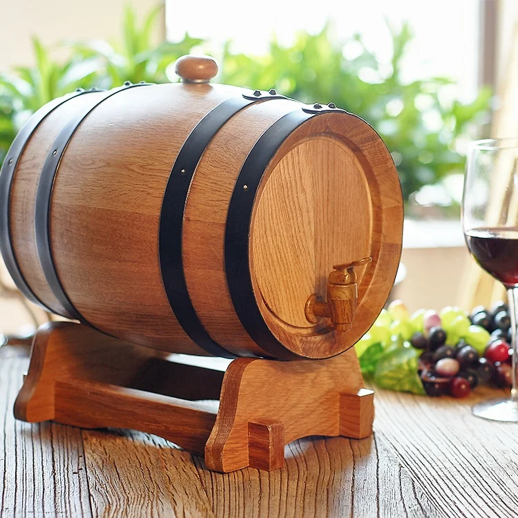 3L Oak Aging Whiskey Wine Wooden Barrel - Perfect for Aromas
