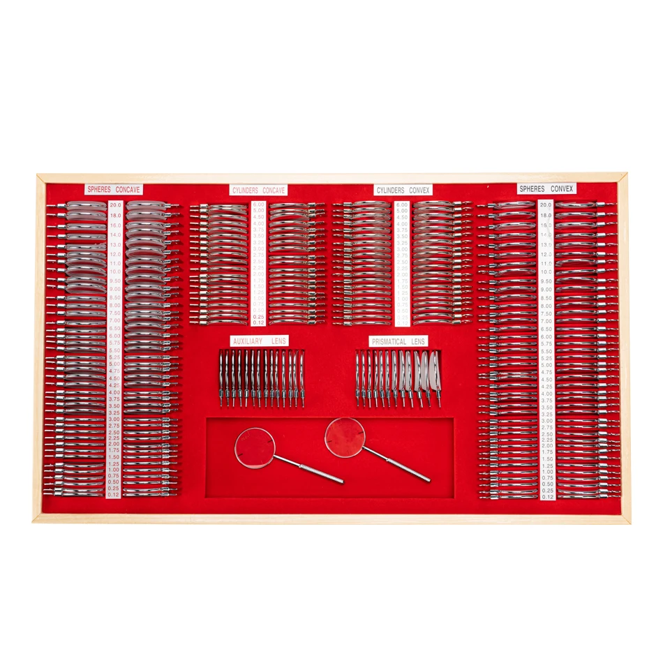Optical Optometry 266 pieces box trial lens set trial lens set JS-266