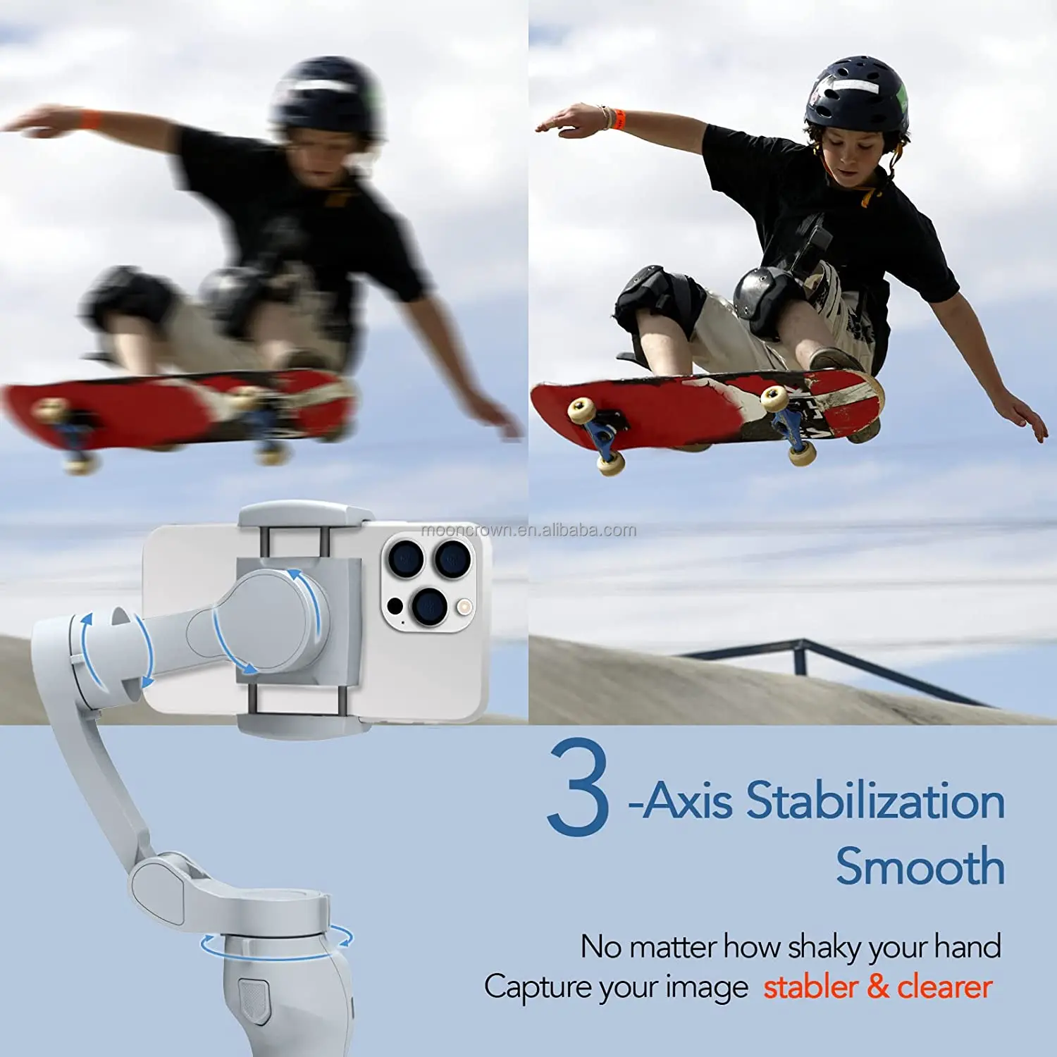 L7C Pro 3 Axis Smartphone Stabilisateur L7B Selfie Stick Gimbal Stabilizer for iPhone Samsung Vlogging YouTube Travel Shooting