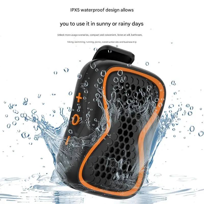 Rambotech Portable Outdoor Waterproof Sports Clip Wireless Bluetooth Magnetic Wearable Speaker Supports Card Insertion P8