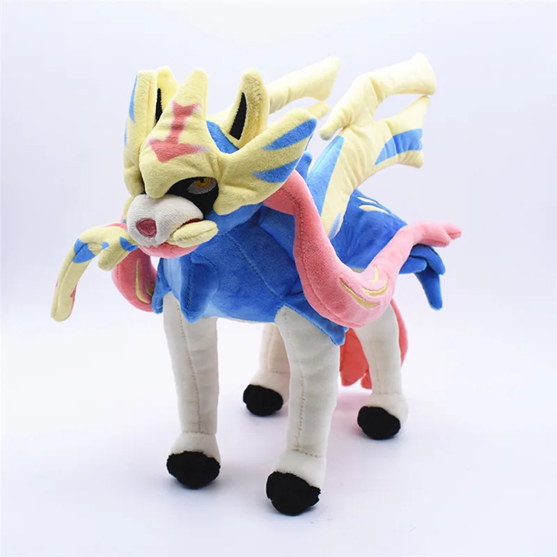 30cm Pokemon Espada Escudo Pelúcia Animais Brinquedo Zamazenta