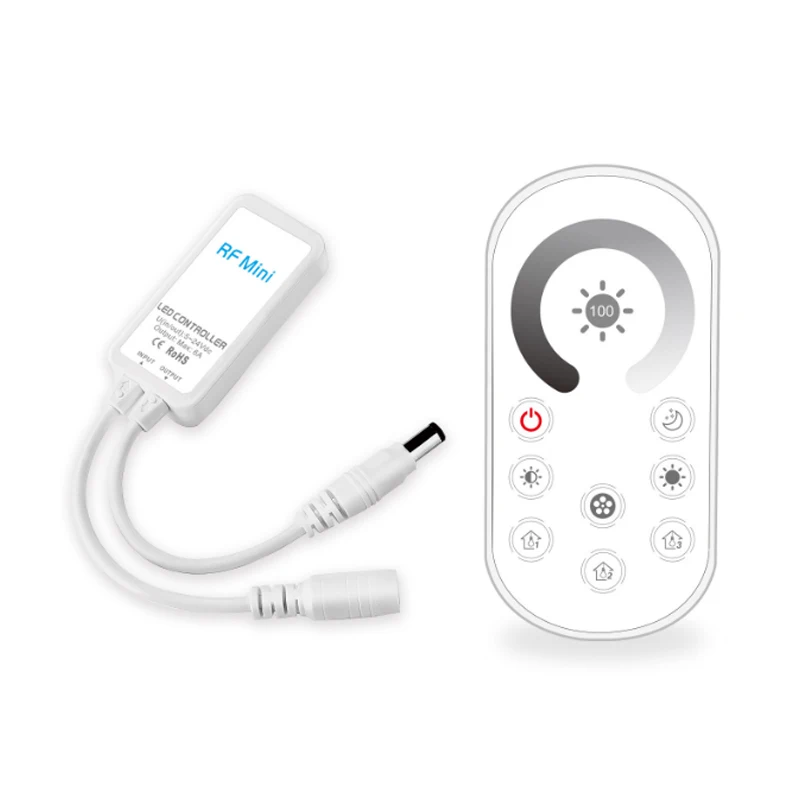 New RF Touch Controller DC 5-24V for Single Color CCT RGB RGBW RGBCW LED Strip Home Decor Project Smart LED Strip Controller