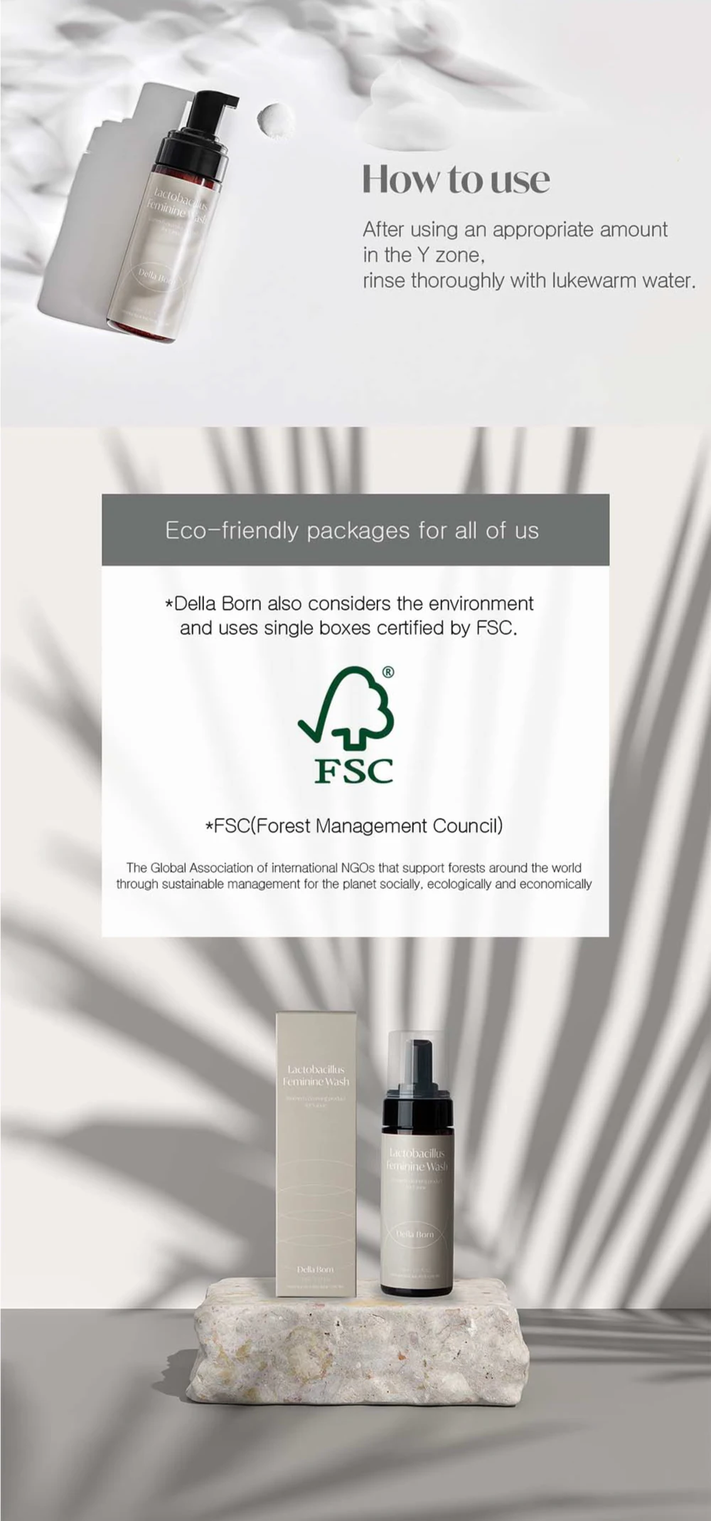 Korea Popular Hot Selling Organic Herbs Hygiene Vegan Feminine Wash