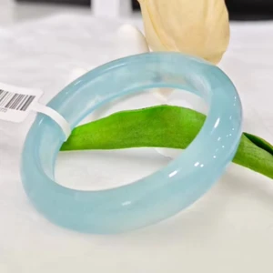 Elegant Blue Ice Agate Cat's Eye Fashion Bracelet J Small Fresh Retro Style Design