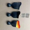 1pc curve brush mix color hair with cover