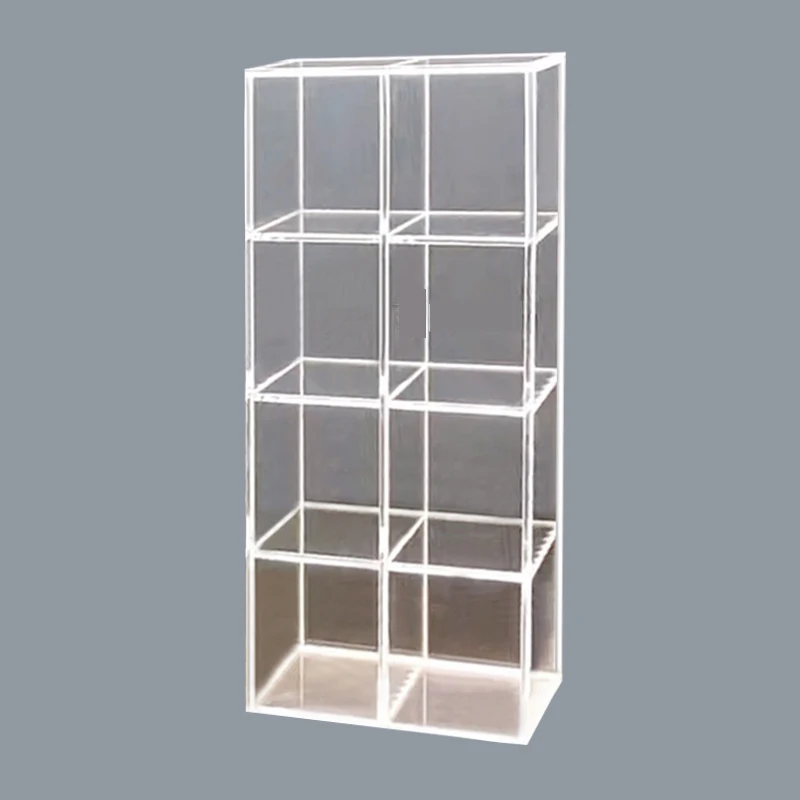 Modern Display Acrylic Display With Lock Rectangular