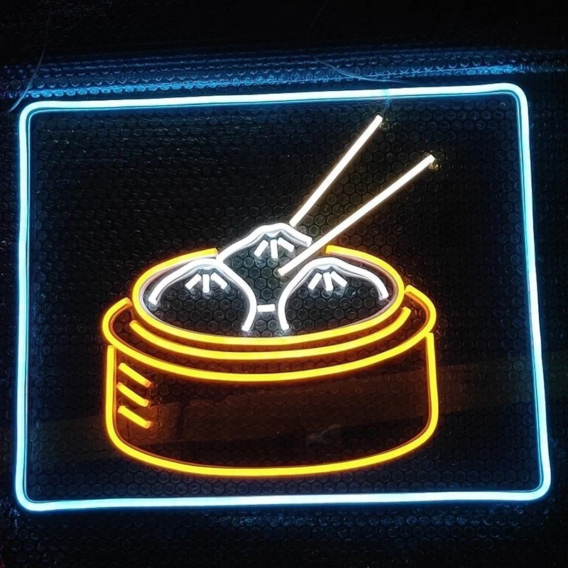 product high quality custom advertising 24 hours open led neon food sign for snack bar-2